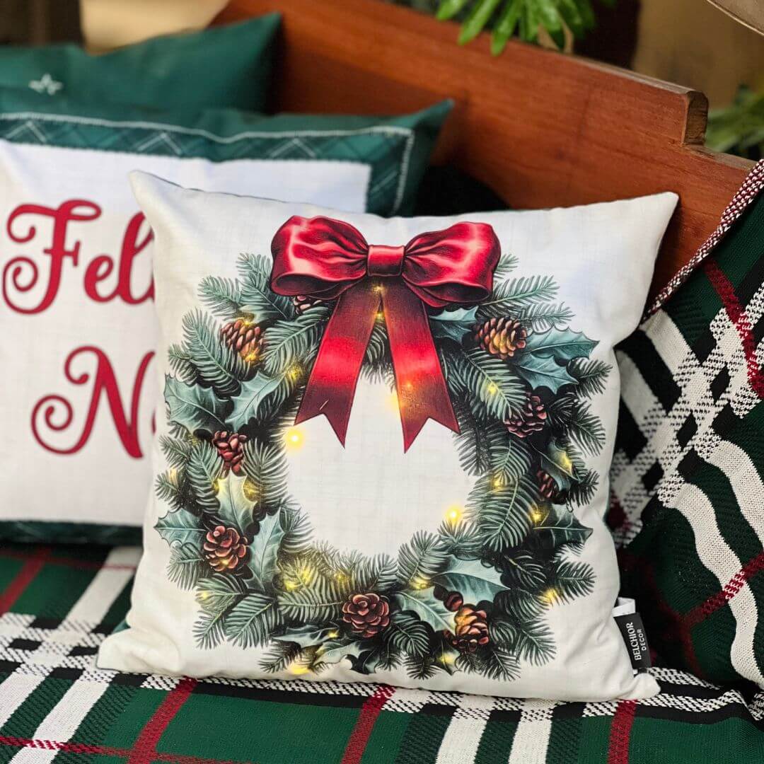 Almofadas com Luzes de LED – Kit 4 Unidades (43x43cm) | Casa Cuco