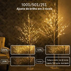 Árvore de Natal Bétula com 24 LEDs de 60 cm