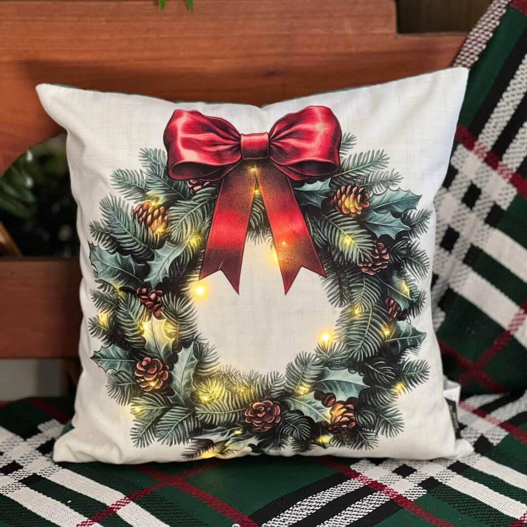 Almofadas com Luzes de LED – Kit 4 Unidades (43x43cm) | Casa Cuco