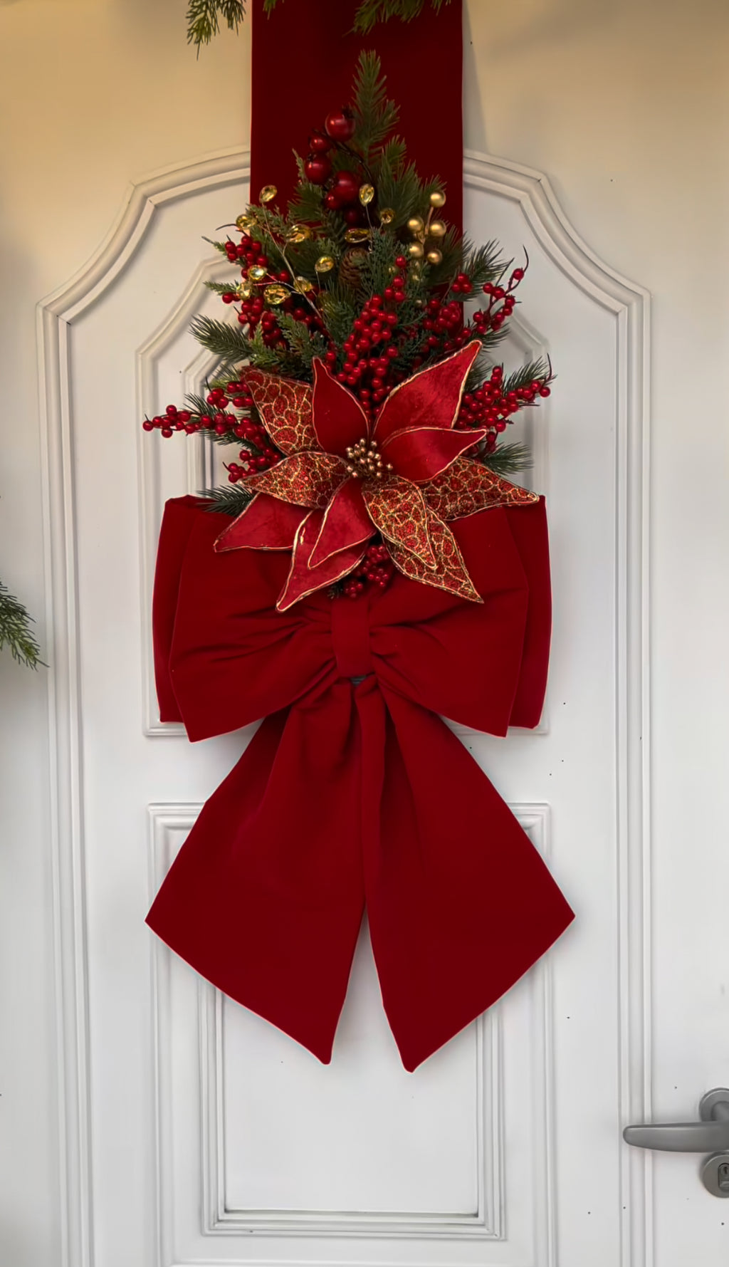 Escapulário Natalino Vermelho com Estrela