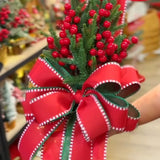 Escapulário Natalino Vermelho e Verde