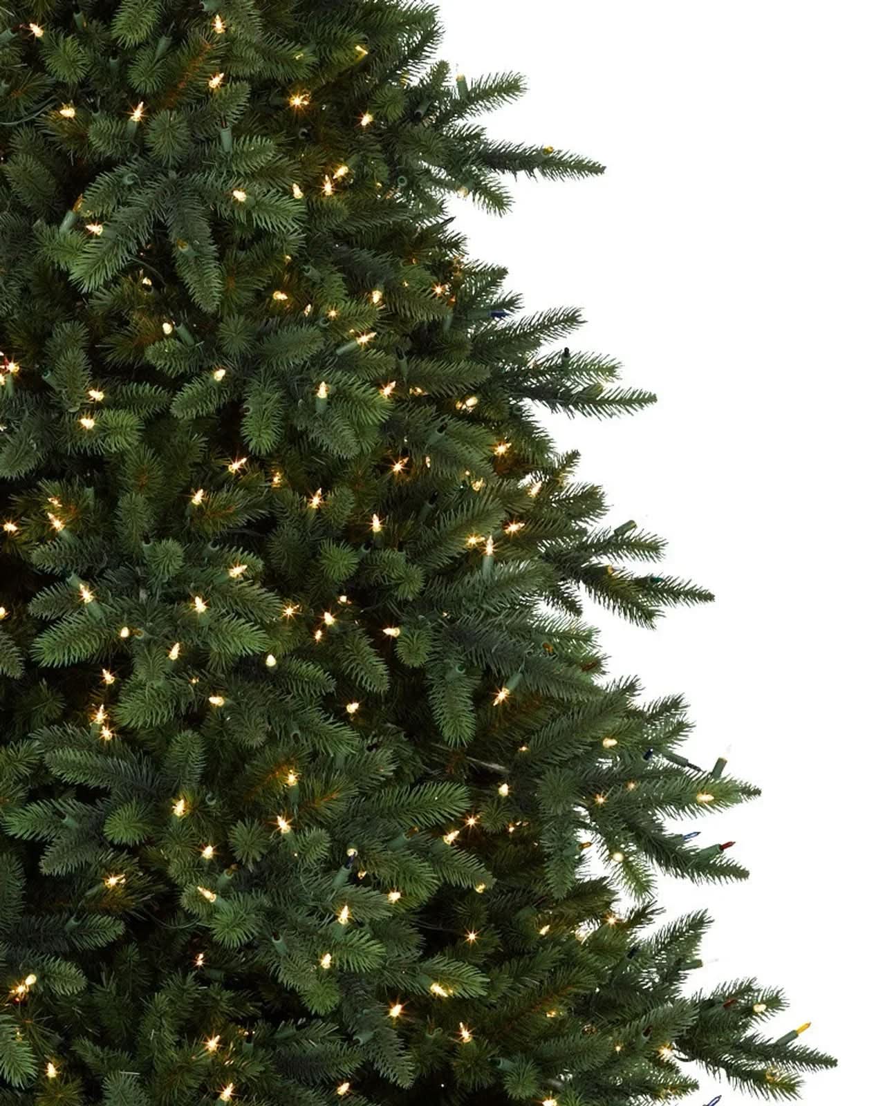 Árvore de Natal California Baby Redwood com Galhos Articulados, Suporte Metálico e Micro LEDs Embutidos
