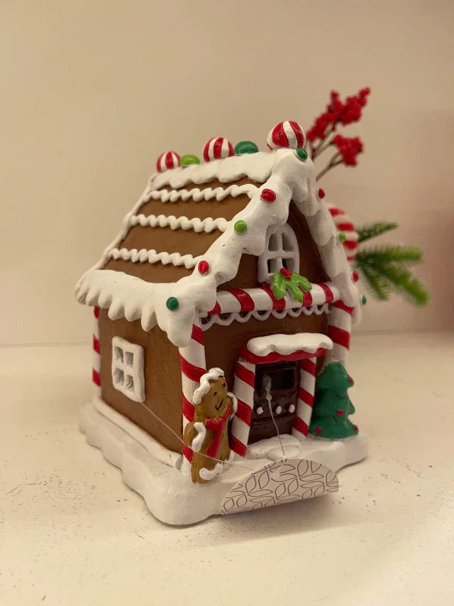 CASINHA RESINA NATAL 14CM - Pré Venda