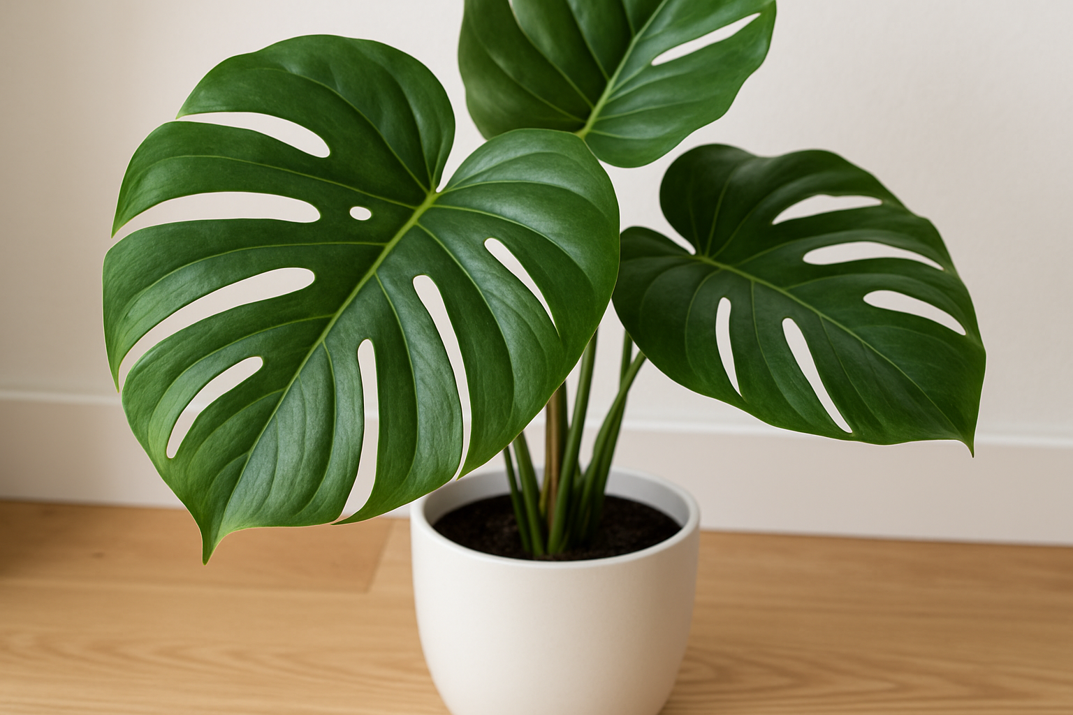 Monstera Artificial - Detalhe Folhas