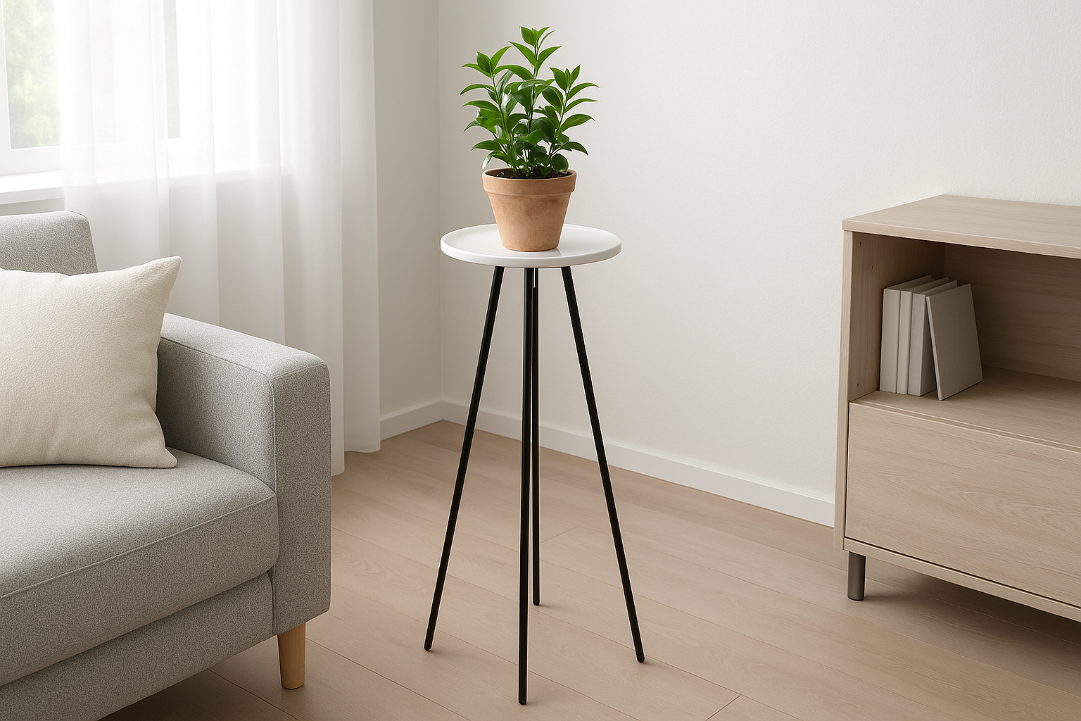 Suporte Plantas - Vista 3/4