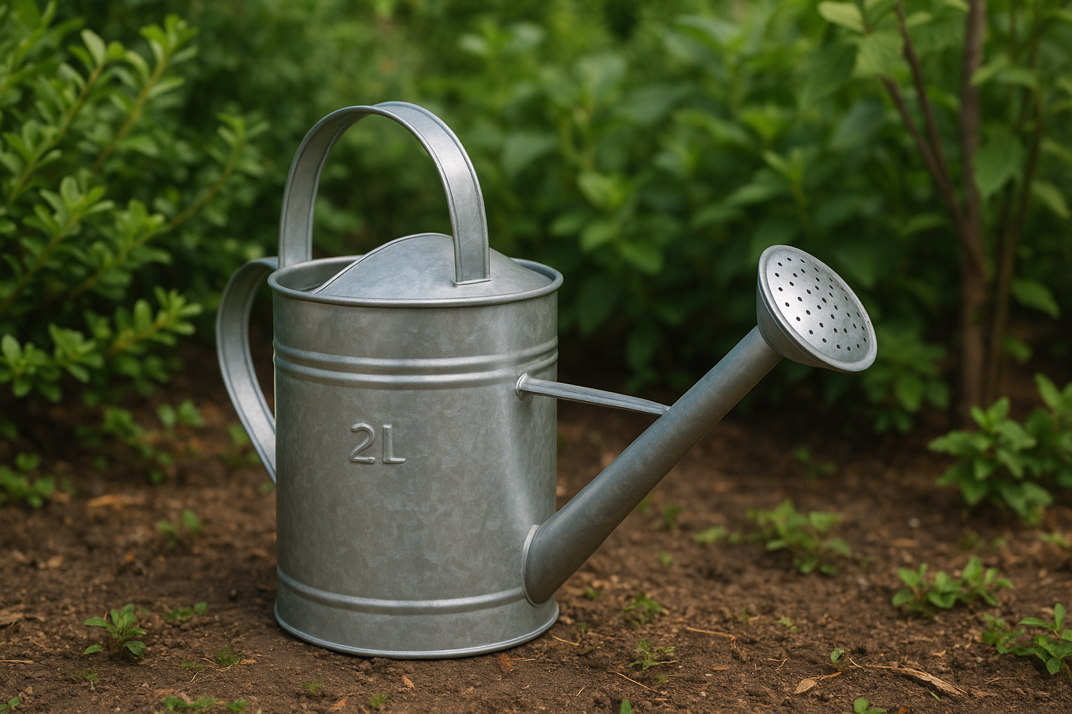 Regador Metal - Vista Frontal