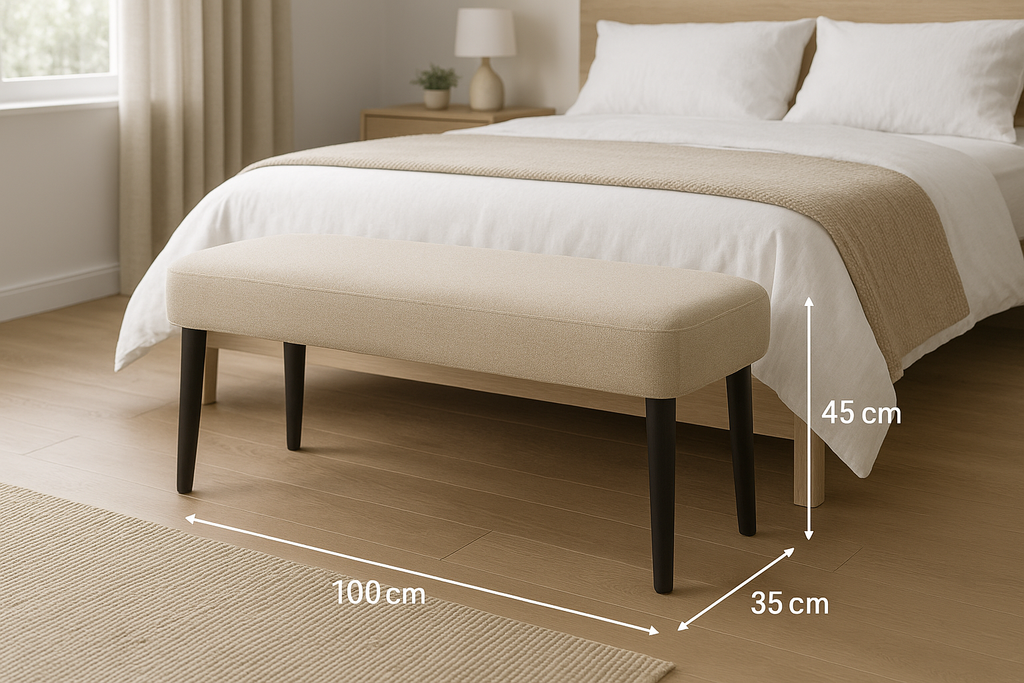 Banco Estofado - Vista 3/4